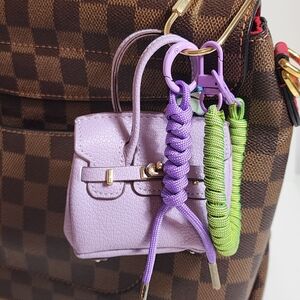 Luxury Inspired Handbag Purse Charm with Colorful Accessories